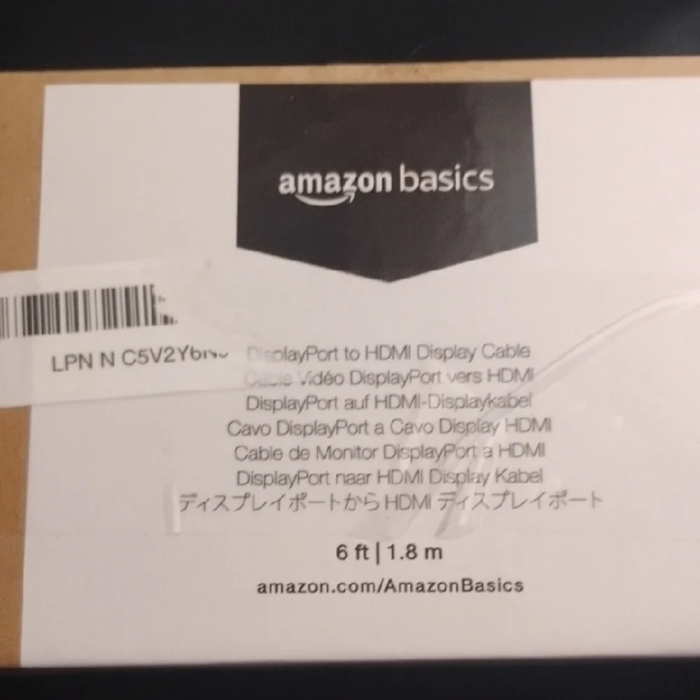 Amazon Basics DisplayPort to HDMI Cable